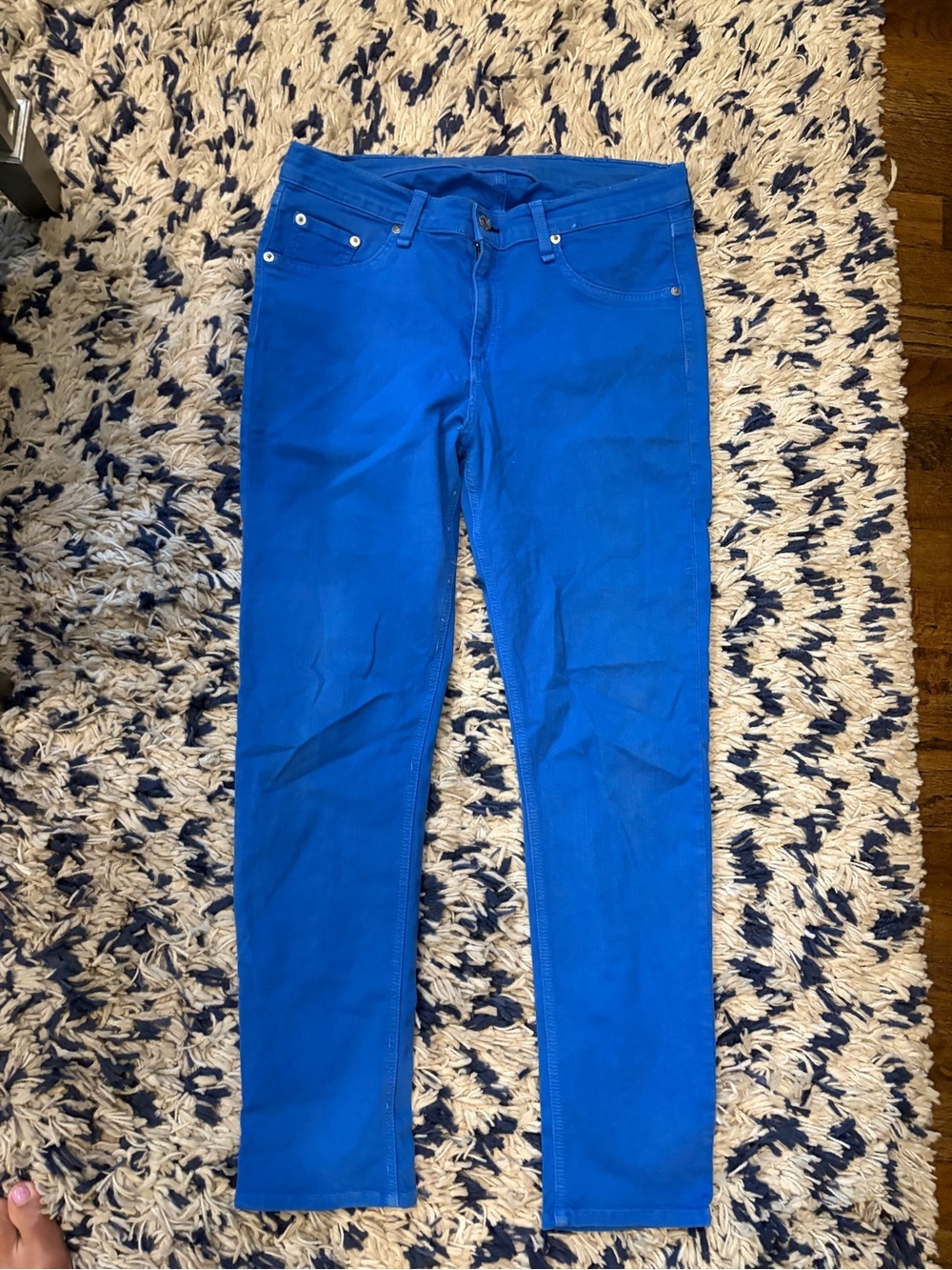 rag & bone Women's Skinny Jeans in Bright Blue size 32